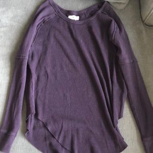 TNA long sleeved small purple shirt NEW